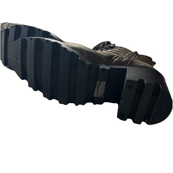 NEW DV DOLVE VITA Size 10 Olive Leather Insulated Quilted Fabric Lace Boot - Picture 7 of 8